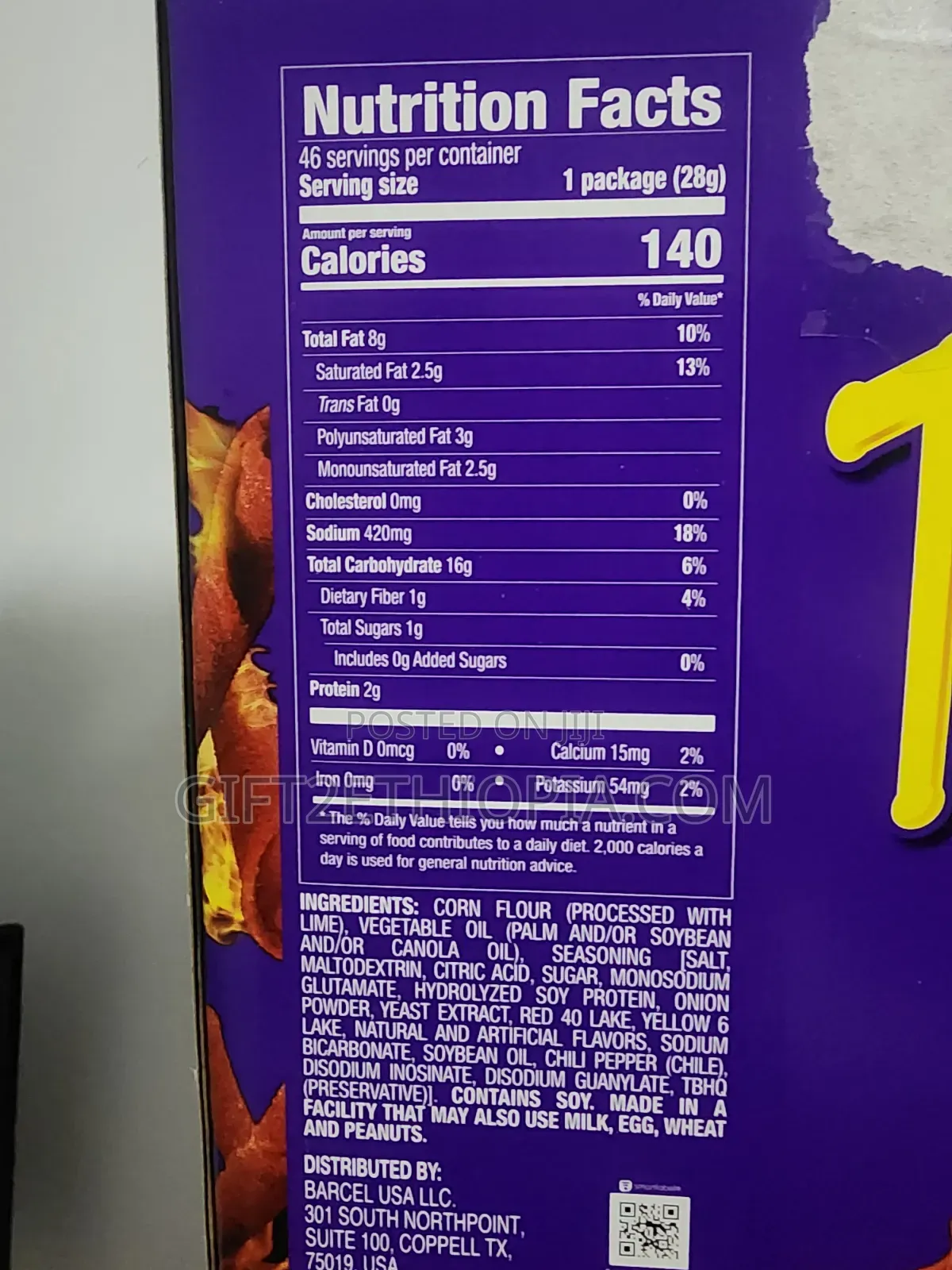 Takis Hot Chili Pepper Lime Tortilla Chips