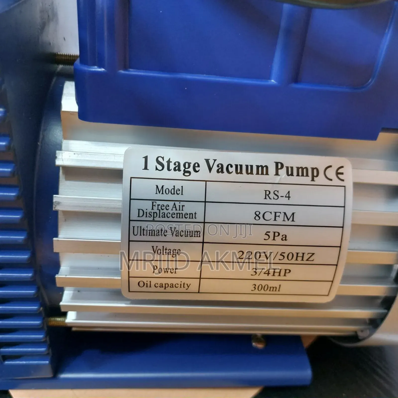 1 Stage Vacuum Pump 3/4hp