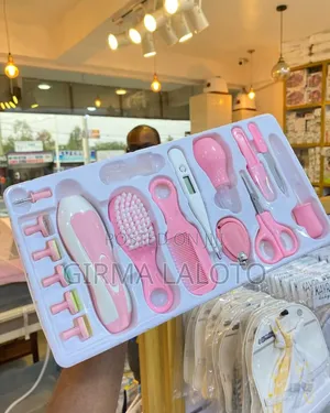 Blue and Pink Health Care Kit