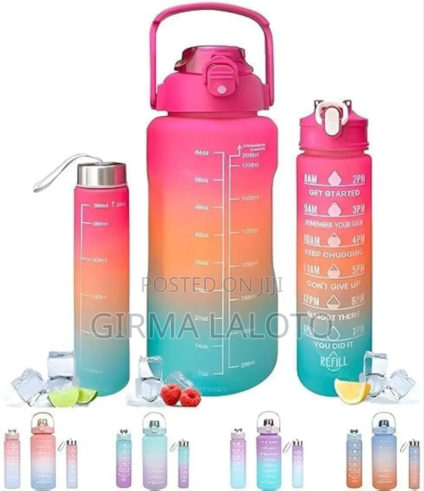 Big Medium and Small 3in1 Bottles