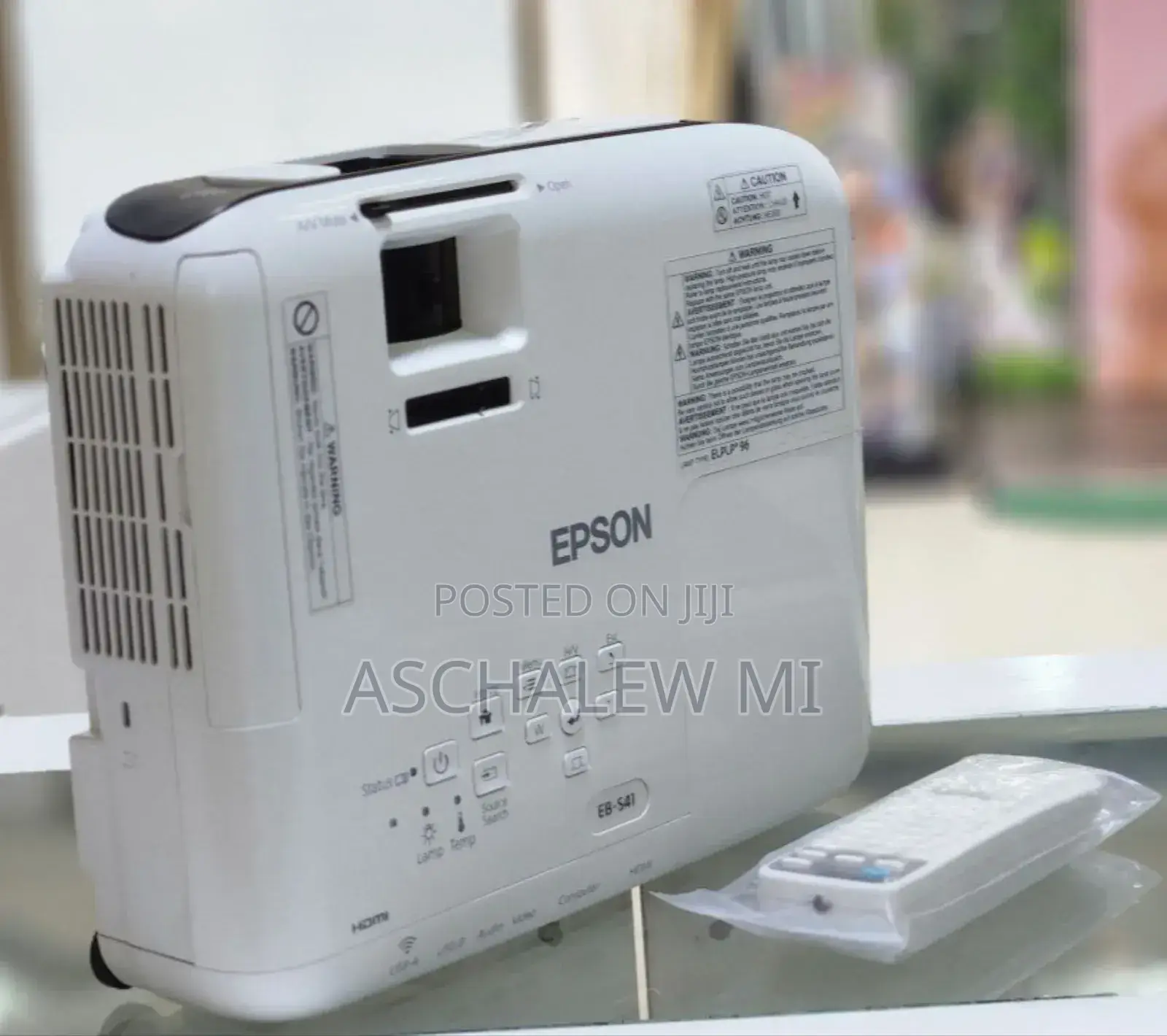 Epson Projector 
Model Name: Eb-S41
 Has Bag and Remote