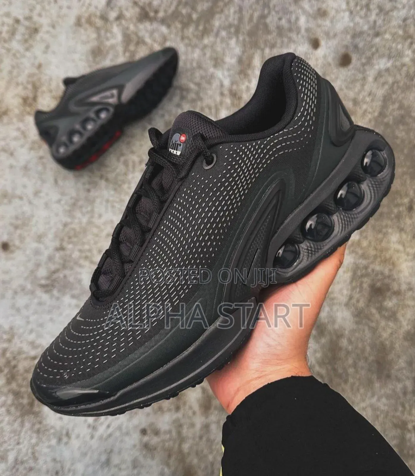 #Nike #Airmax #Dn "#Triple Black" Sneaker Shoes for Men's