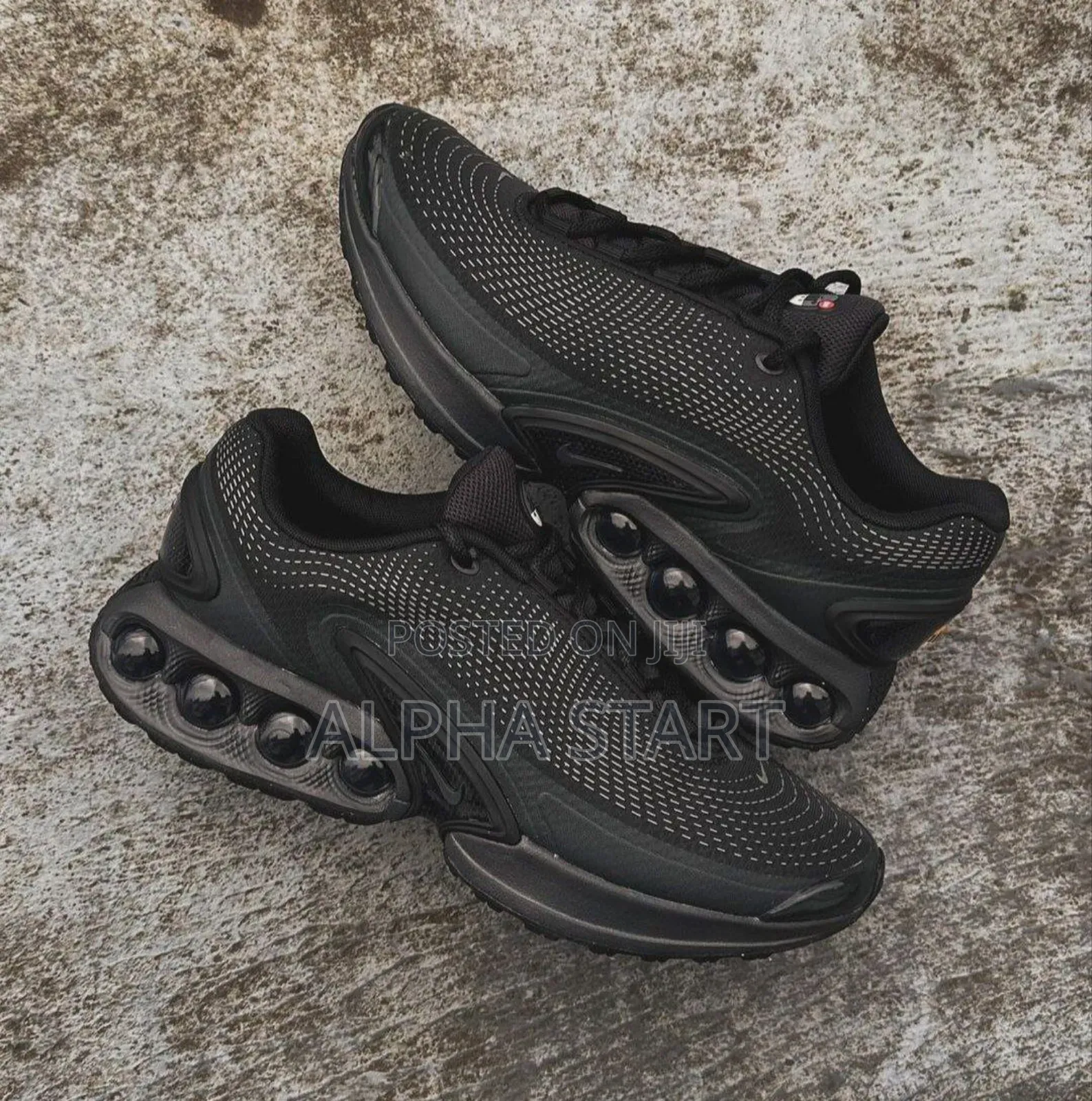 #Nike #Airmax #Dn "#Triple Black" Sneaker Shoes for Men's