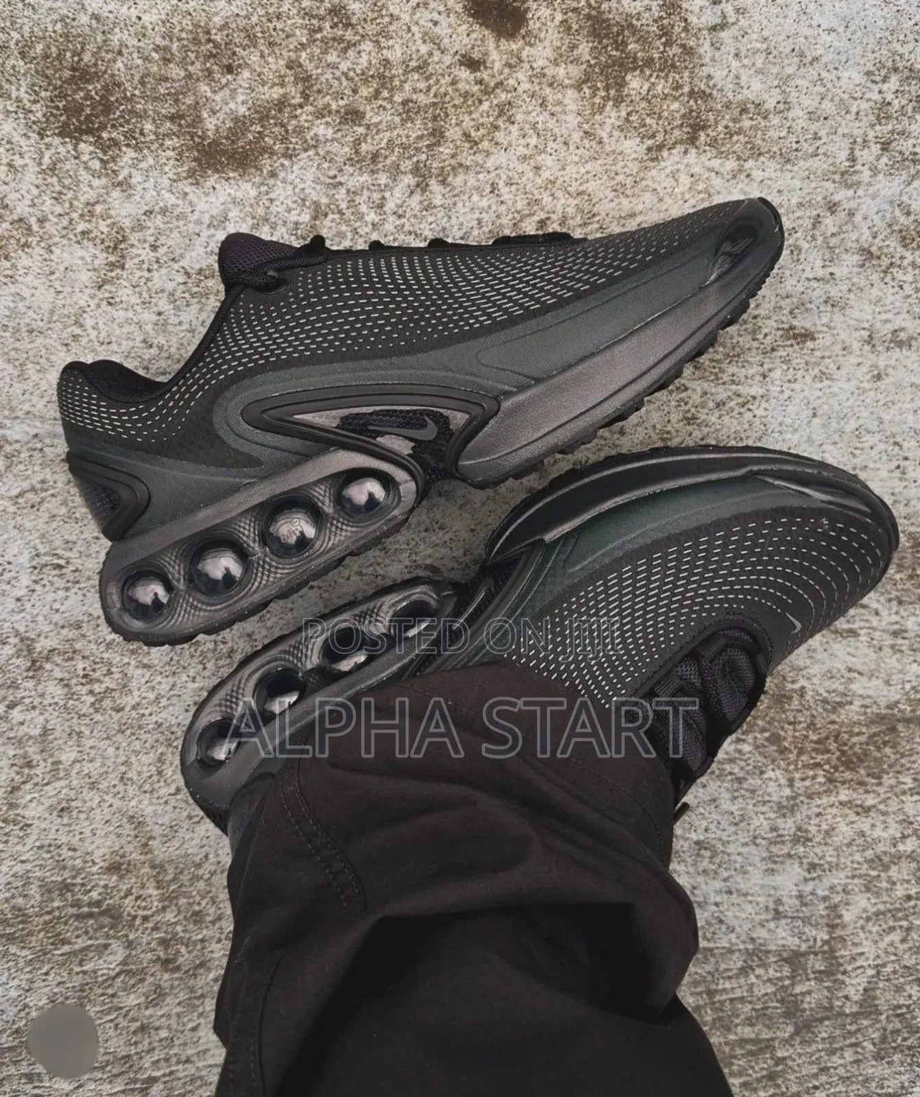 #Nike #Airmax #Dn "#Triple Black" Sneaker Shoes for Men's