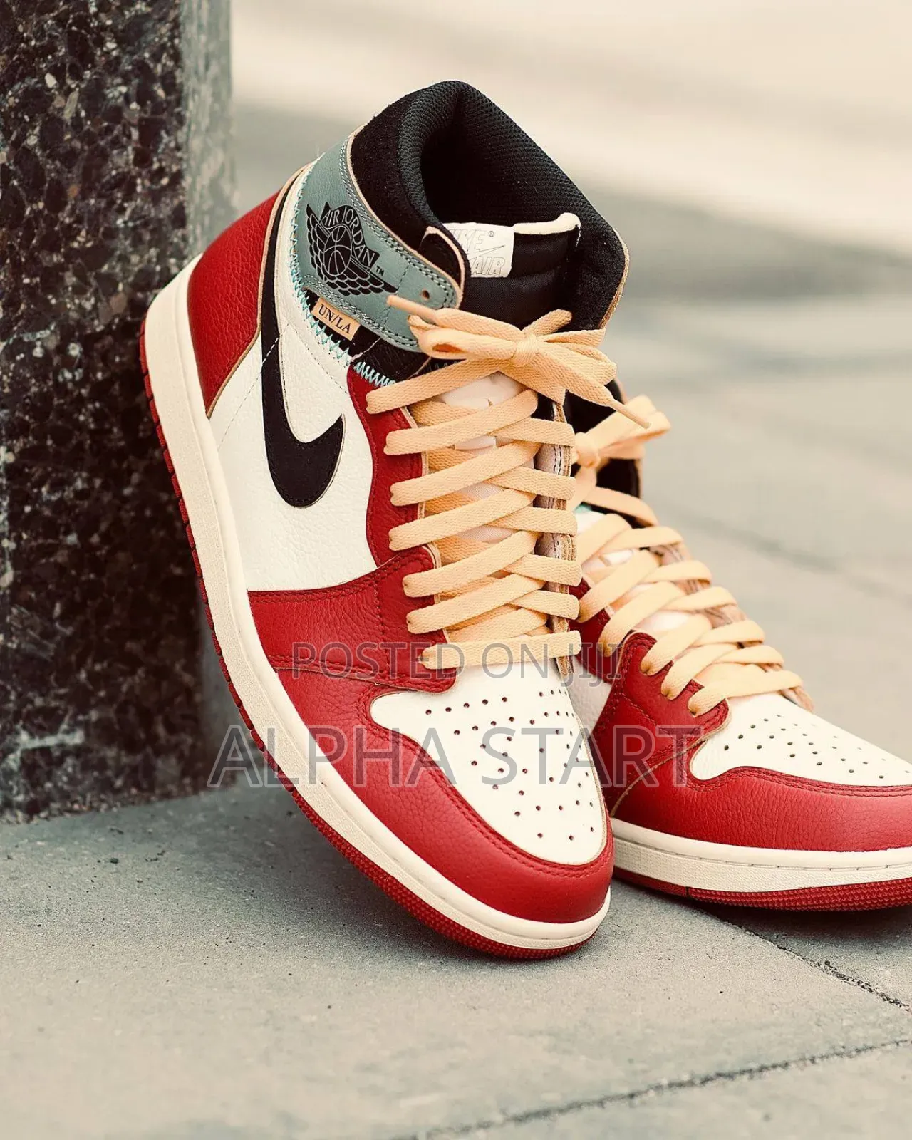 Nike Air Jordan 1 Union La Chicago Varsity Red and Shafow Grey High