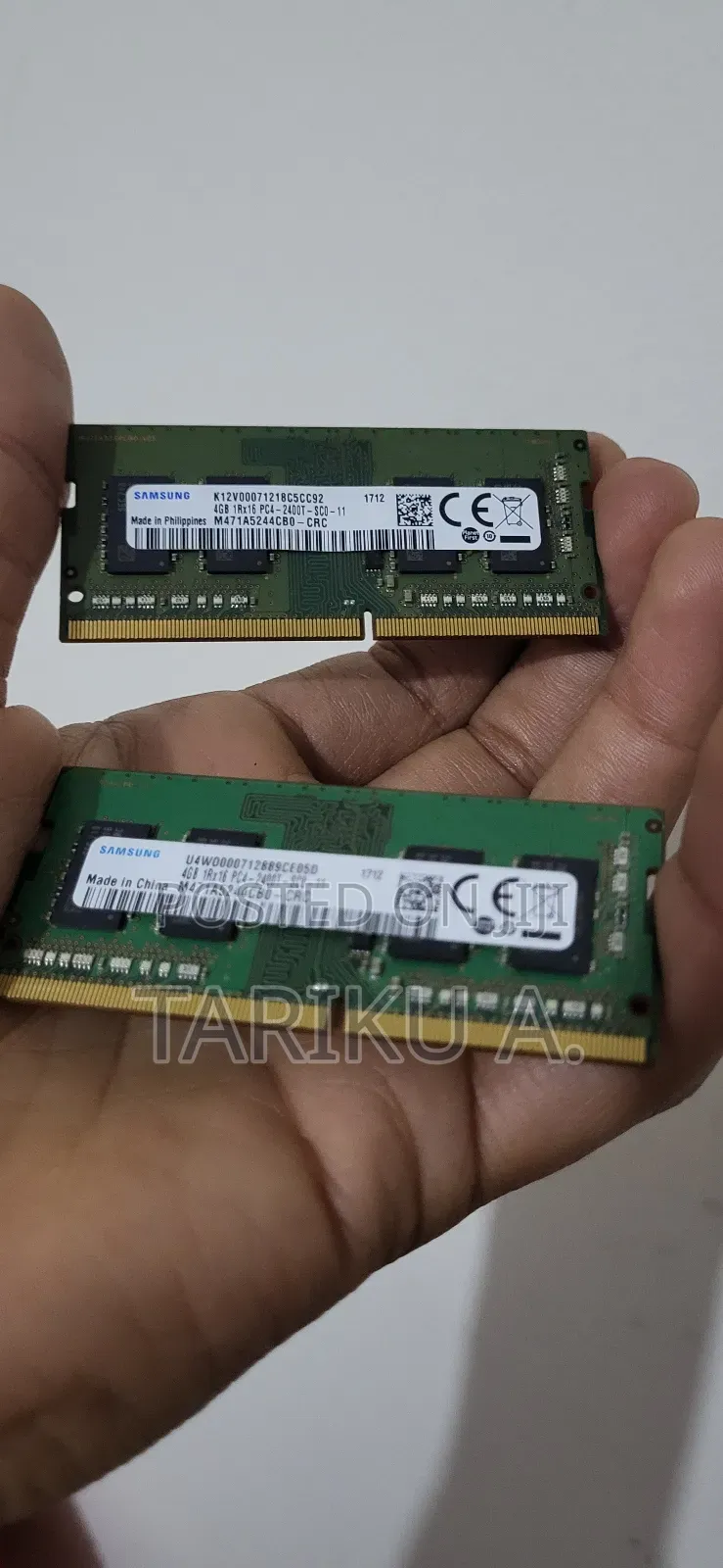 Samsung 4gb Ddr4-2400 So-Dimm (M471a5244cb0-Crc)