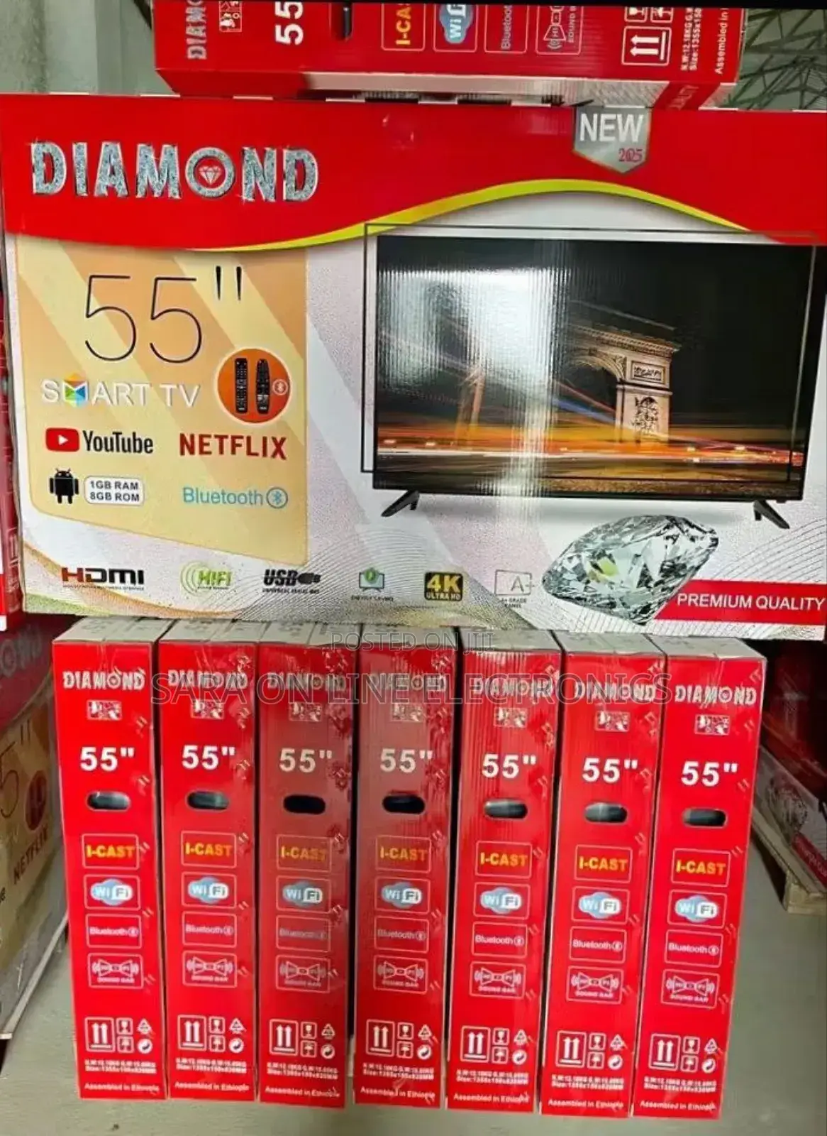 °•Diamond 55" Uhd Smart Tv *New Model* Free Delivery