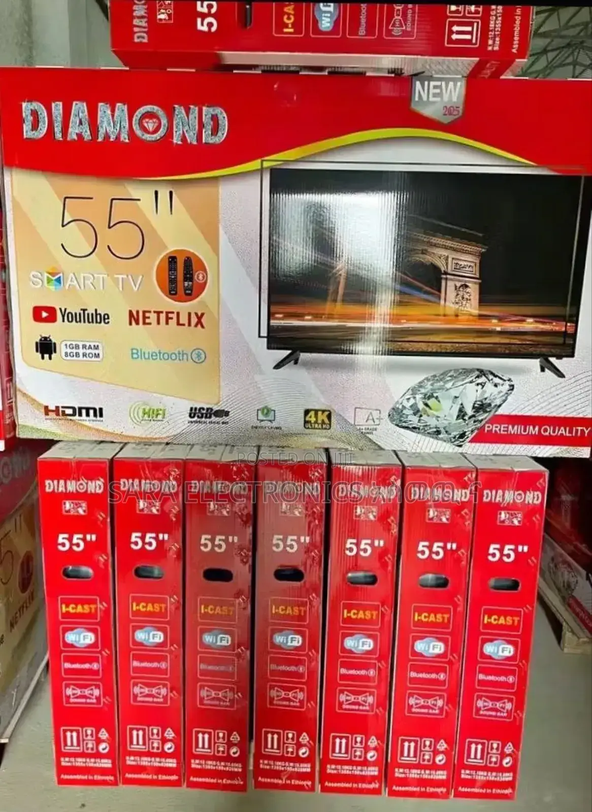 °•Diamond 55" Uhd Smart Tv *New Model* Free Delivery