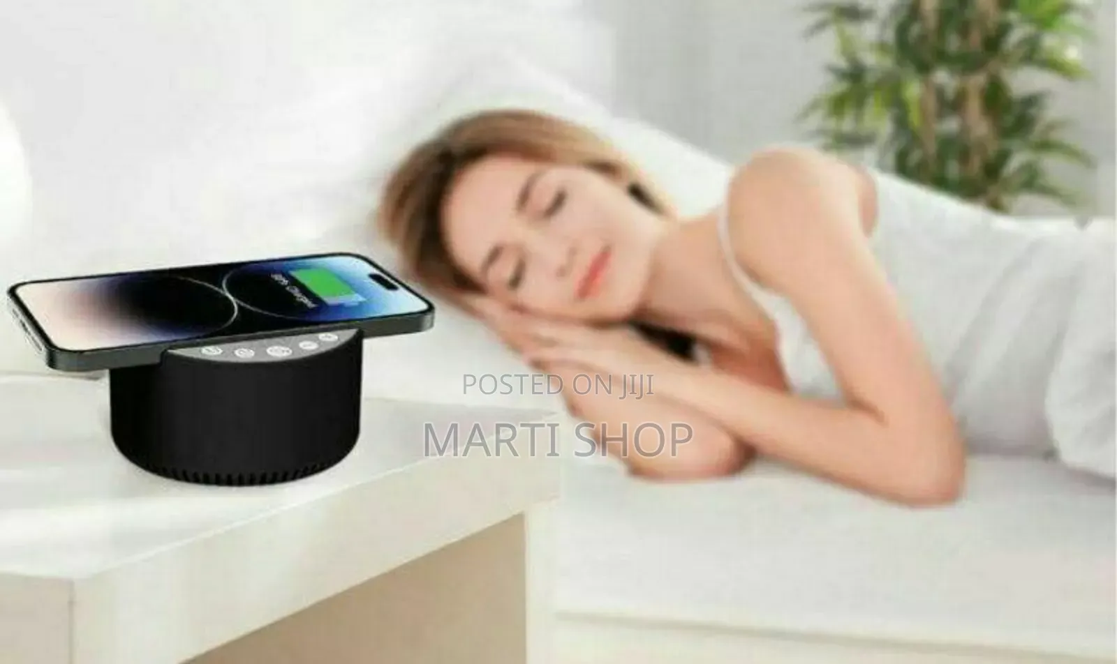 Rovik 3-in-1 Bluetooth Speaker With Sleep Machine Wireless Charger