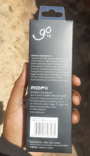 Mofii Go18 Wireless Mouse in a Light Blue and Pink Color