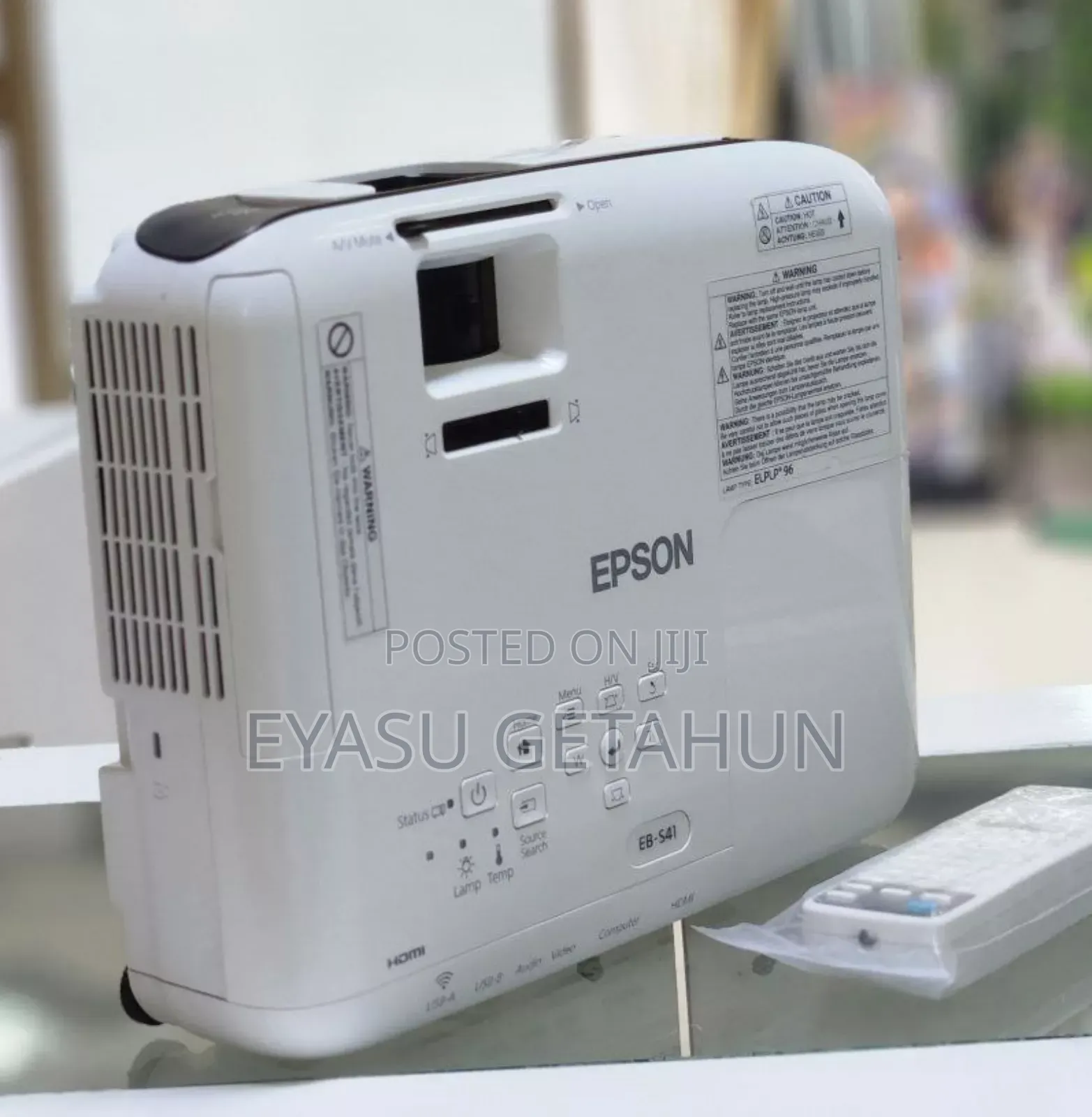 Epson Projector 
Model Name: Eb-S41