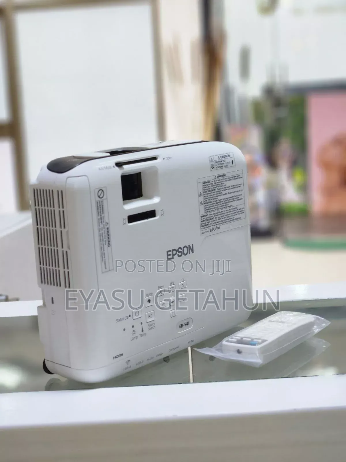 Epson Projector 
Model Name: Eb-S41