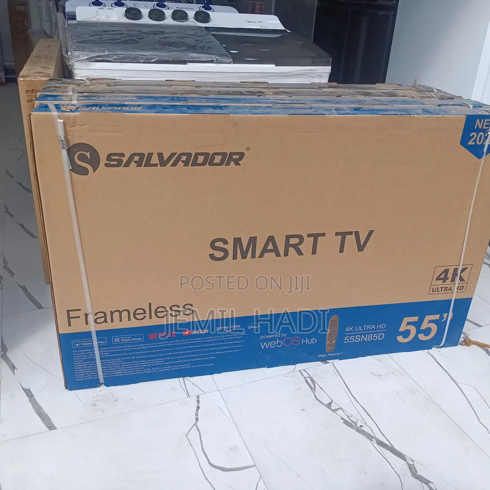 Salvadoor Smart Qled Tv 55 Inch Andraid Framless Adis 2025 Model