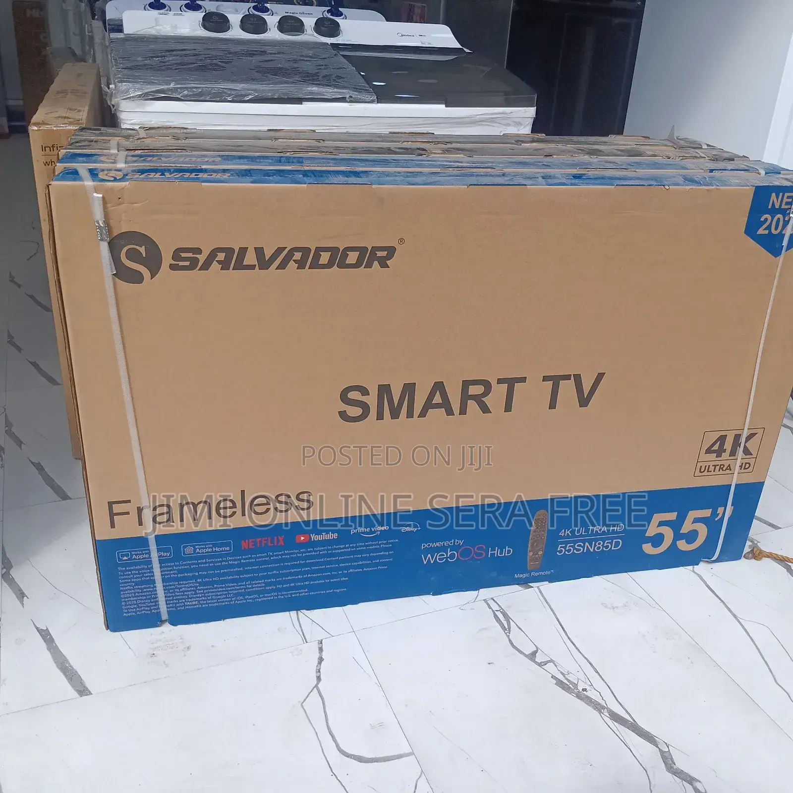 Salvadoor Smart Qled Tv 55 Inch Andraid Framless Adis 2025 Model
