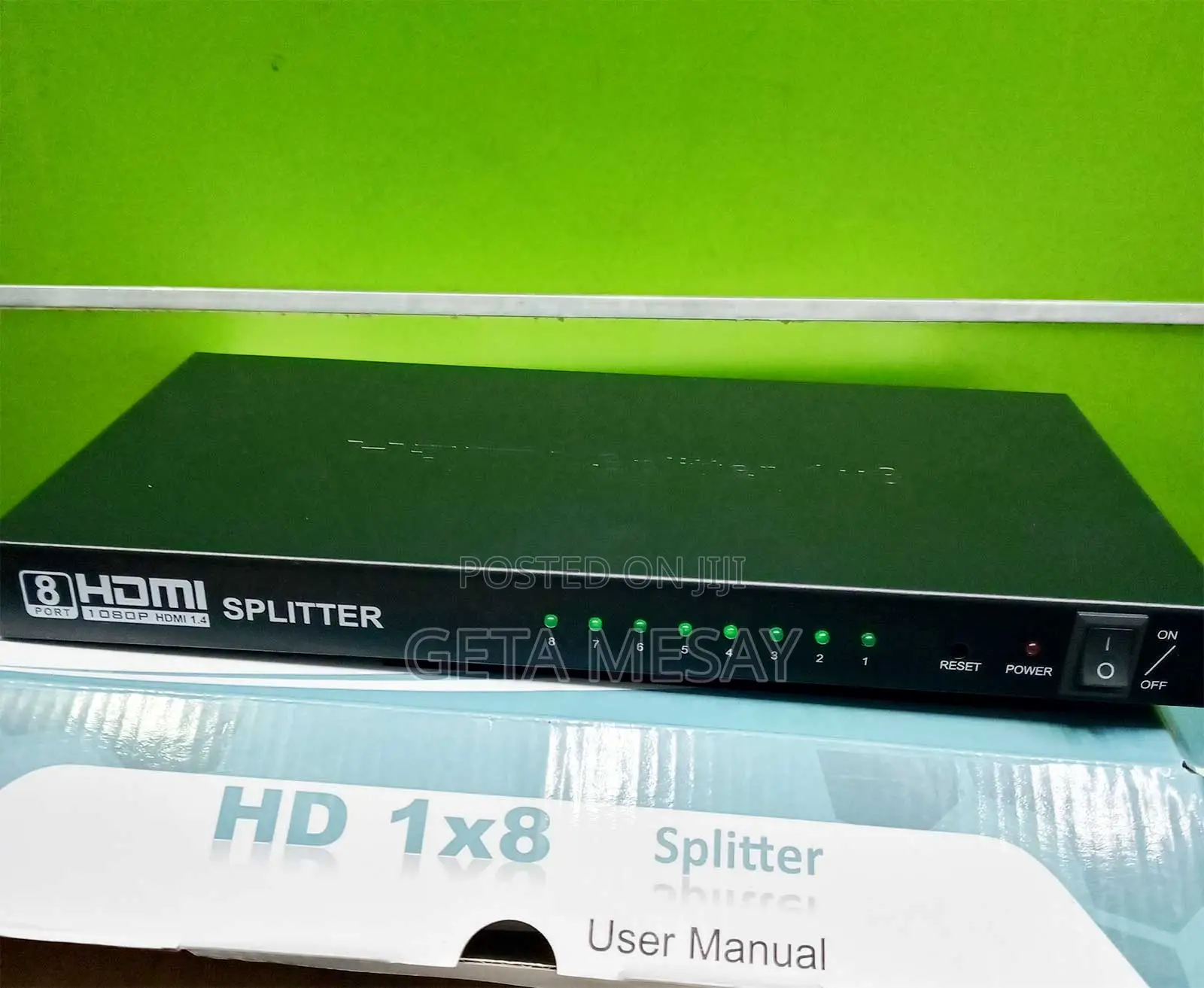 1x8 Hdmi Splitter 1080p Full Hd Support , 1 Input to 8 Outputs ,Hdcp