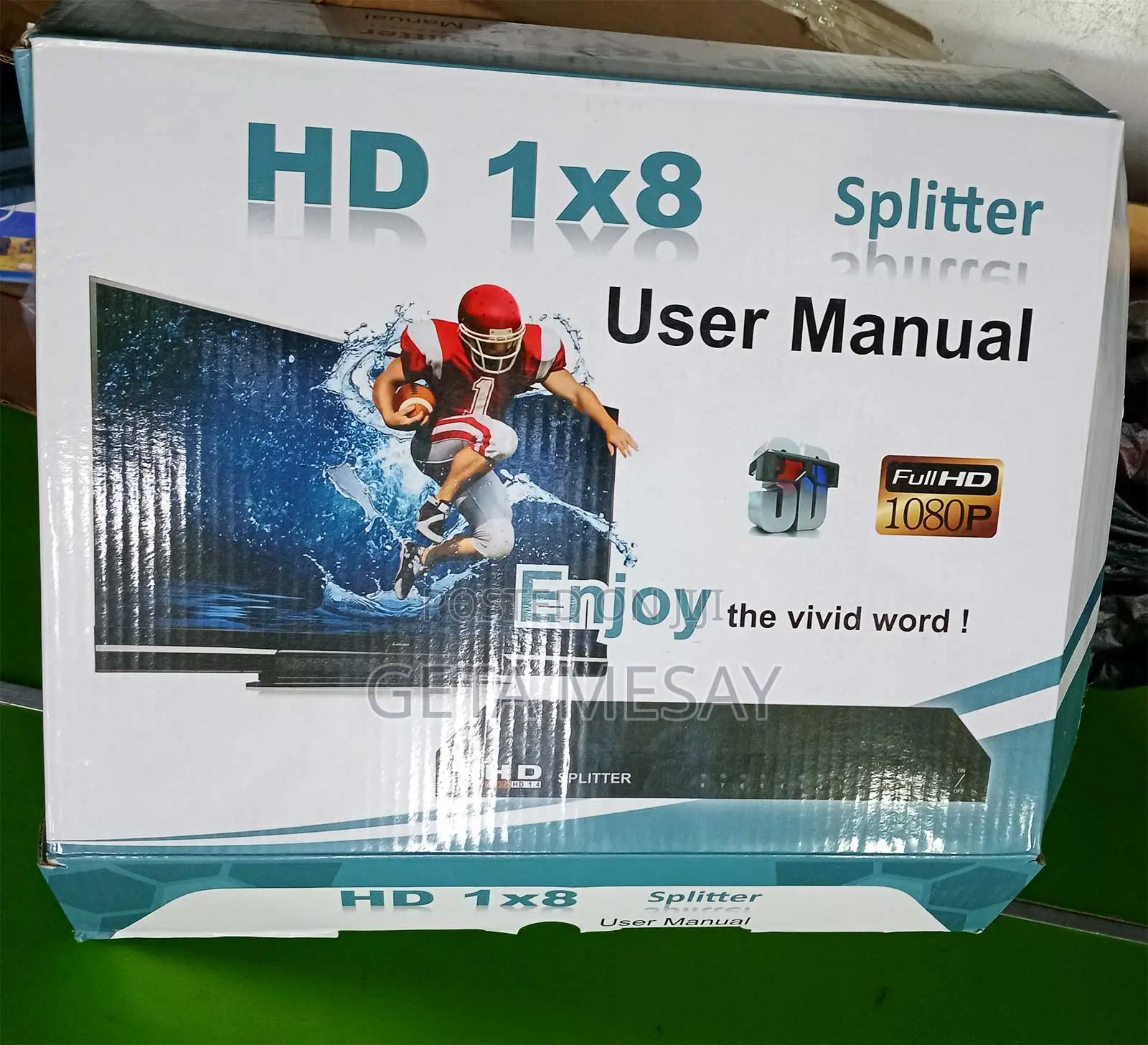 1x8 Hdmi Splitter 1080p Full Hd Support , 1 Input to 8 Outputs ,Hdcp