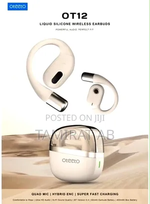 Oteeto Ot12 Wireless Bluetooth Earbuds - Liquid Silicone