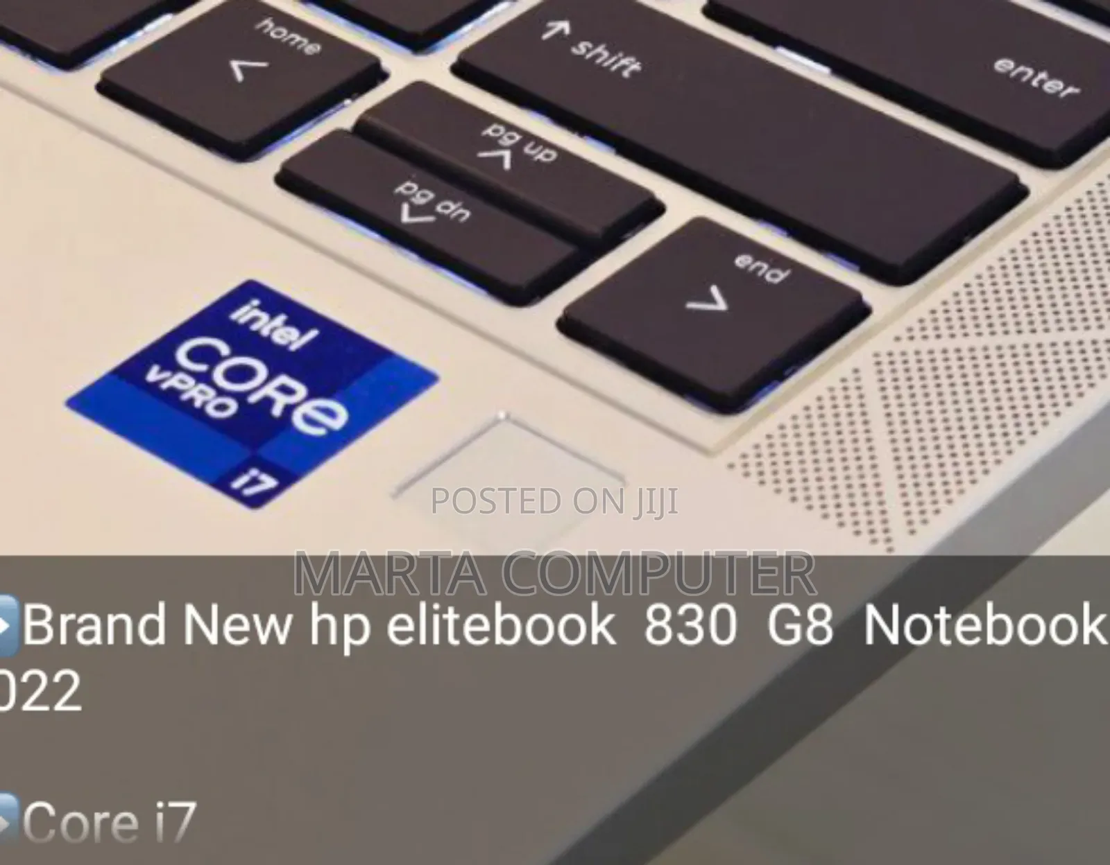 New Laptop HP EliteBook 830 G8 16GB Intel Core I7 SSD 512GB