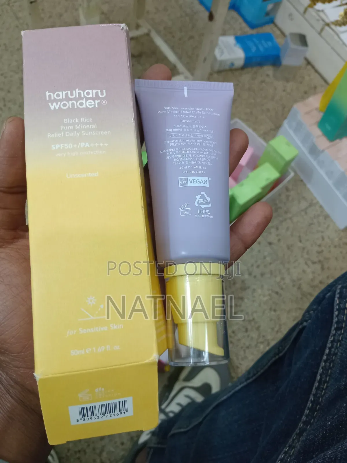 Haruharu Wonder Black Rice Pure Mineral Relief Daily Sunscreen Spf50+