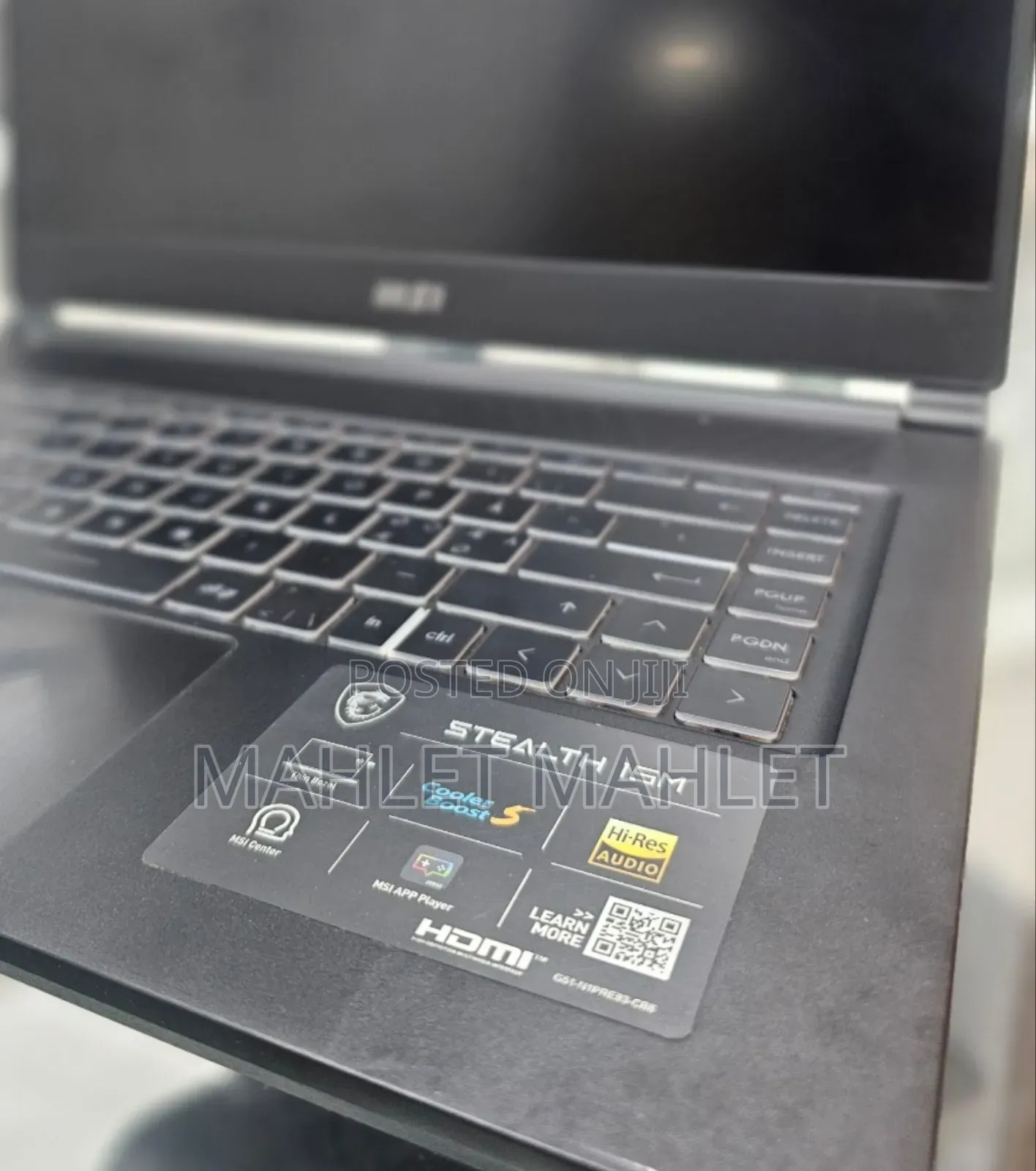 New Laptop MSI MSI Sword 15 16GB Intel Core I7 SSD 1T
