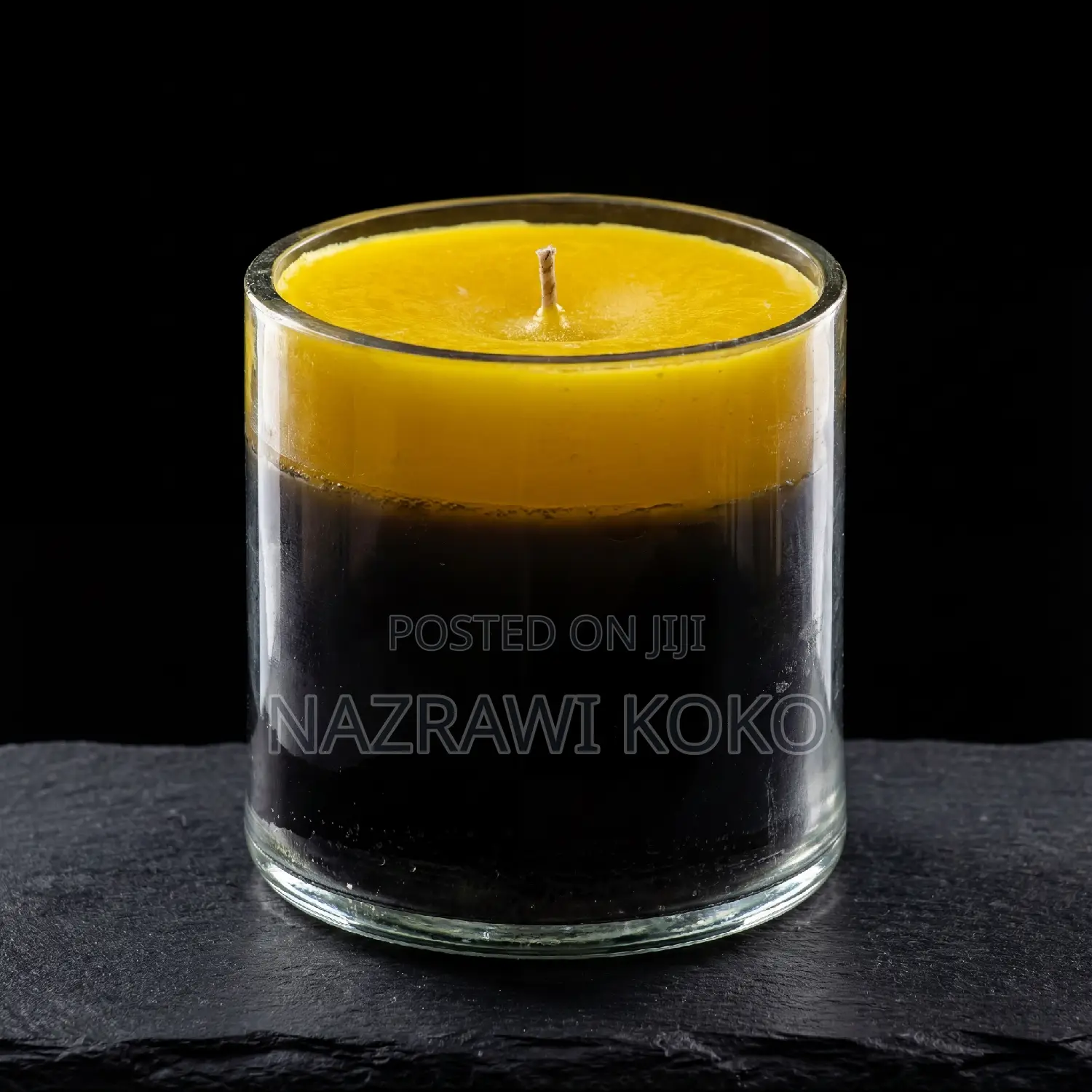 Candle Black and Yello