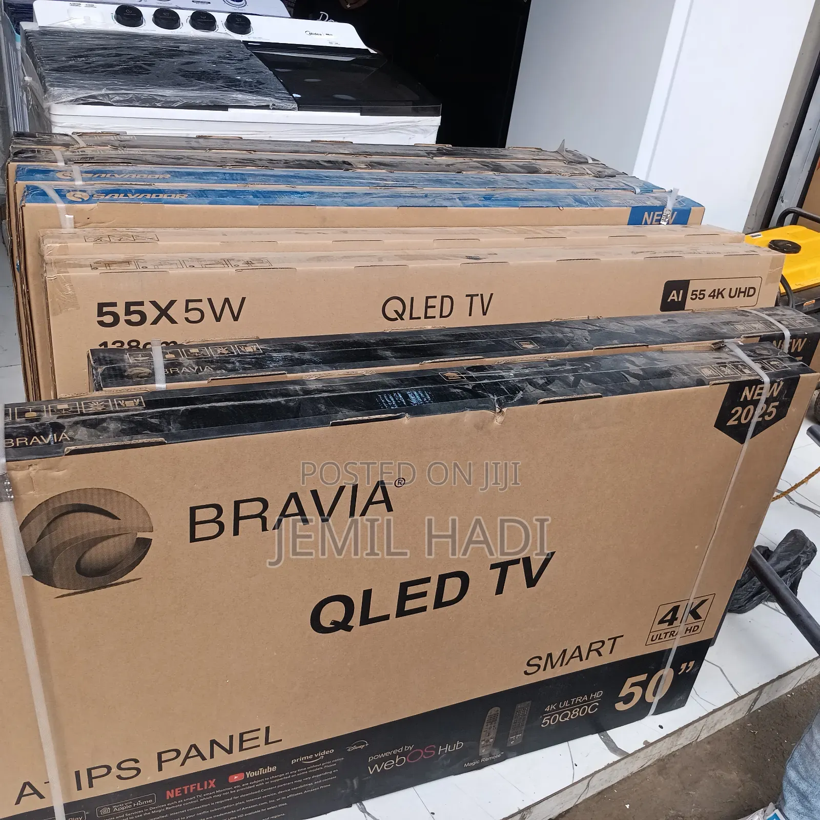 Bravia Smart Qled Tv 50 Inch Andraid Framless Adiss 2025 Model