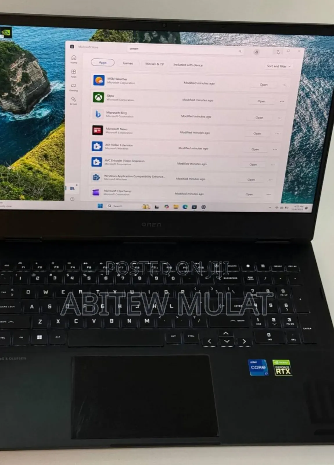 New Laptop HP Omen 16 16GB Intel Core I7 SSD 512GB