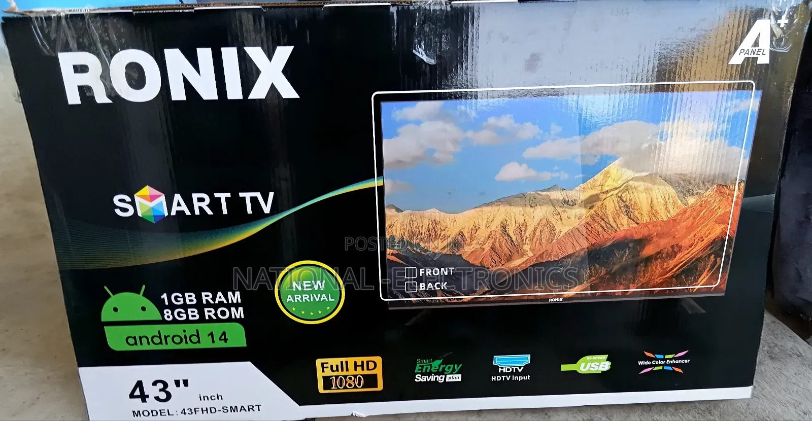 Ronix 43 Inch Tv Smart Android 14.0 New 2025 Latest Model