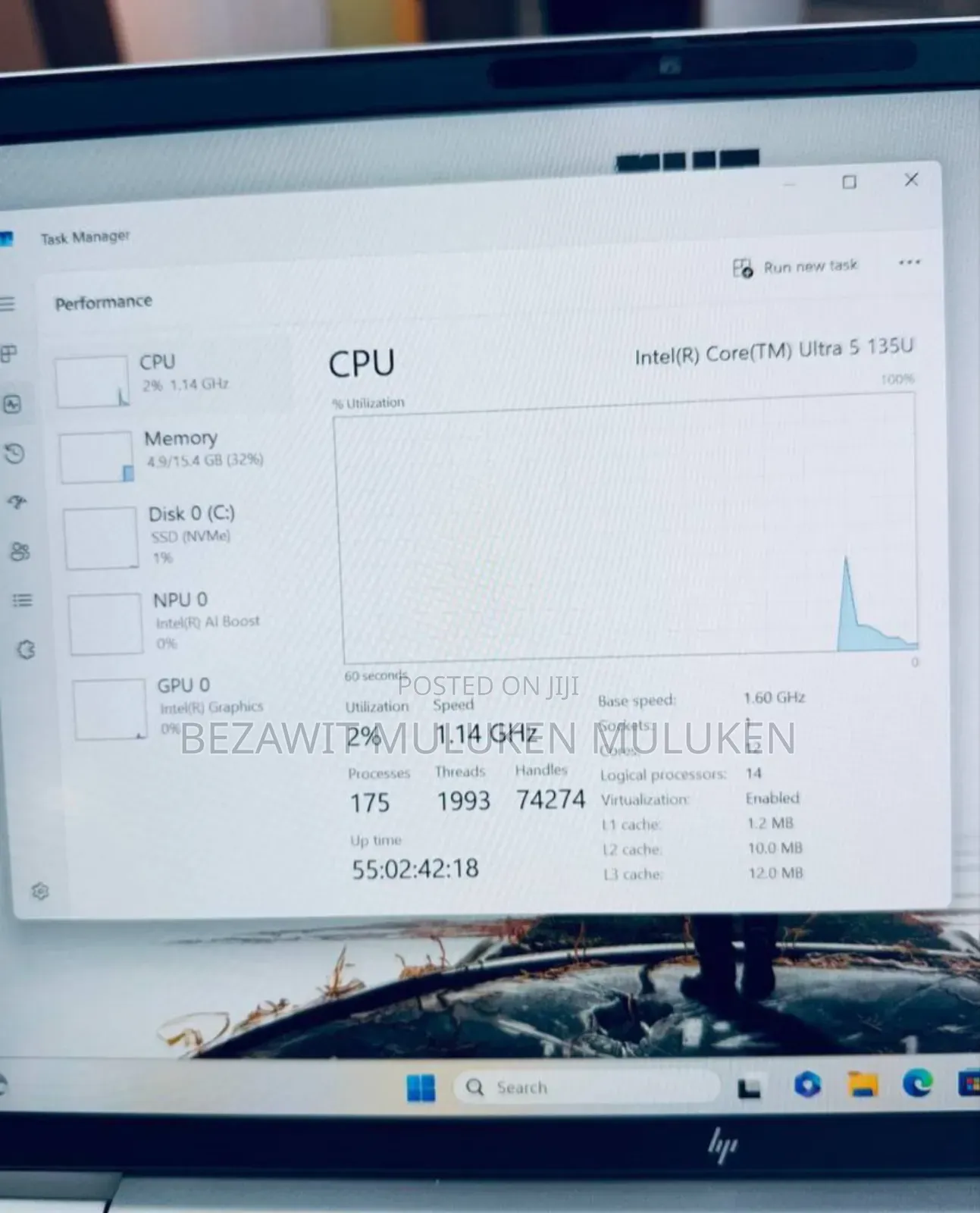 New Laptop HP EliteBook 640 G10 16GB Intel Core Ultra 5 SSD 512GB