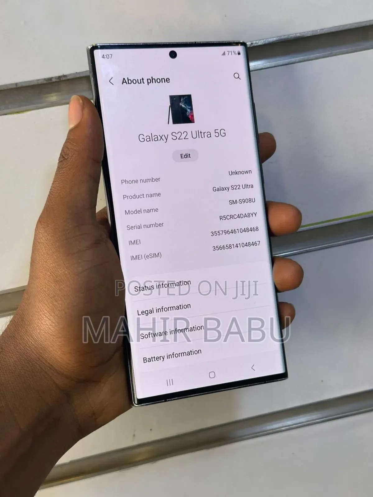 Samsung Galaxy S22 Ultra 128 GB Black