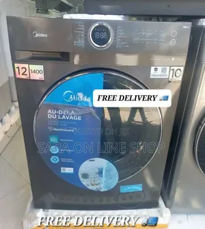 Photo - ■Midea Auto-matice 12/8kg Front-load Washing Machine ■Free Delivery ■