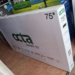 ኦክታ ቲቪ 43 ኢንችእስከ 75 ኢንች ቲቪ 75 ዋጋ 95000 ብር ብቻ