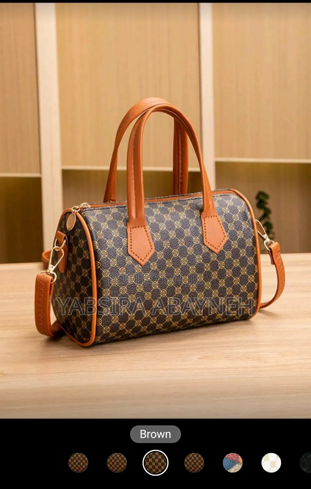 1pc Crossbody Bag, Large Capacity Portable Printing Design Side Bag