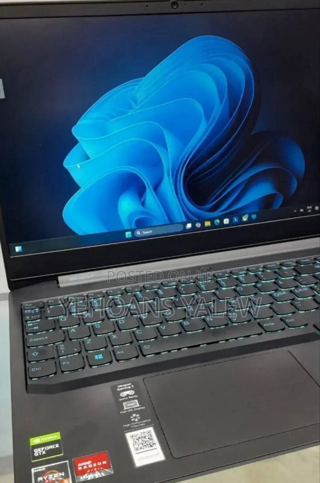 New Laptop Lenovo Ideapad Gaming 3 16GB AMD Ryzen 5 SSD 256GB
