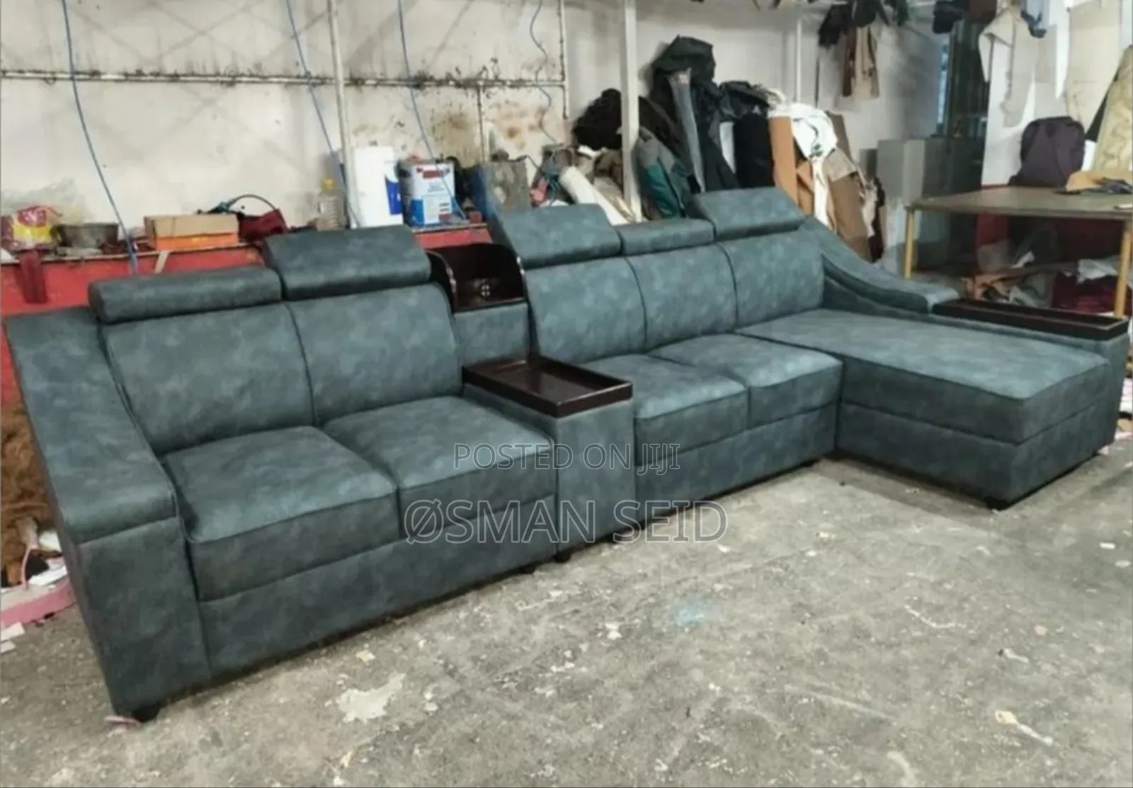 Enjoyable Green Leather Sofa