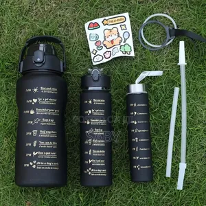 3 in 1 Motivational Water Bottle