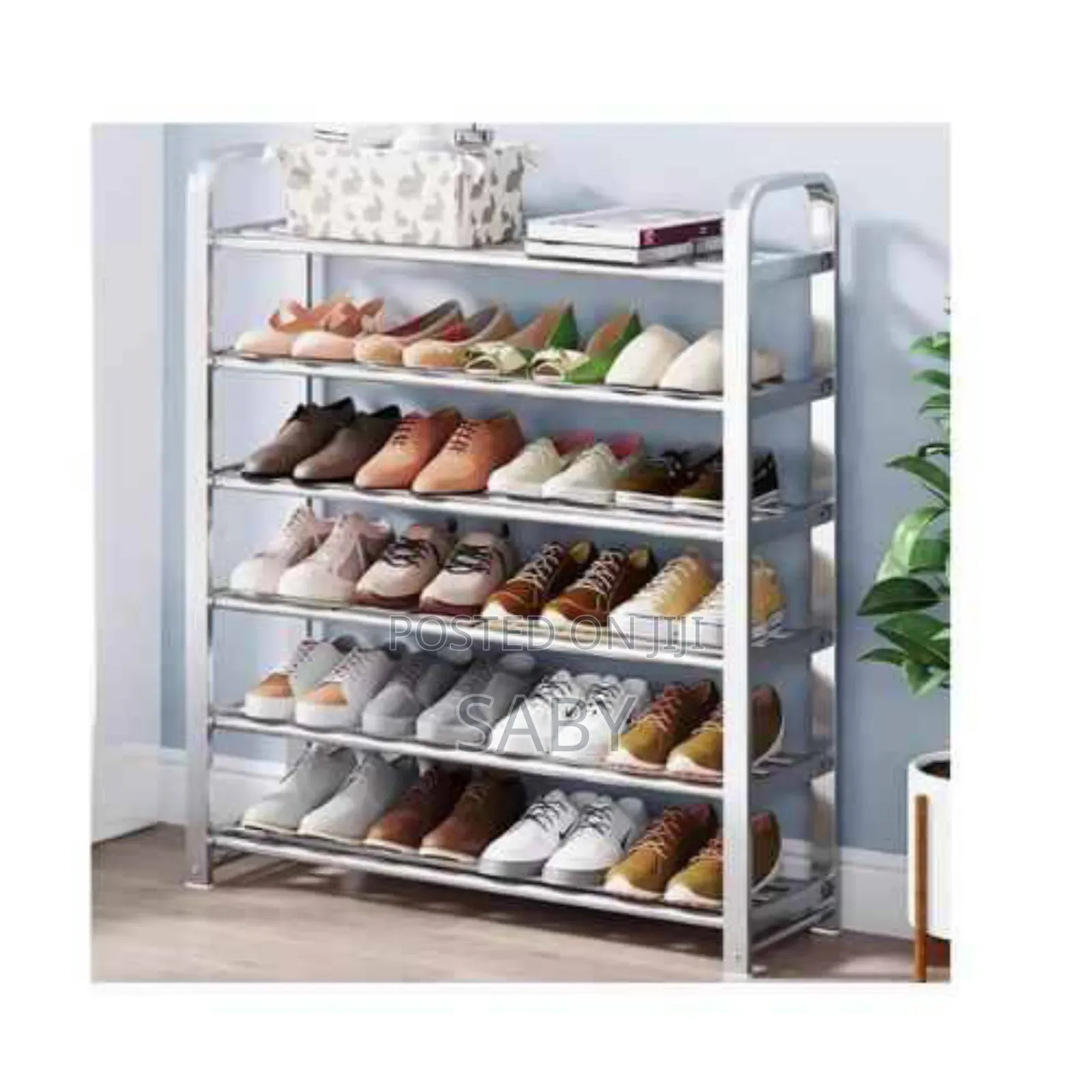 ባለ 4 ደረጃ ጫማ መደርደሪያ 4 Layer Stainless Steel Shoes Rack