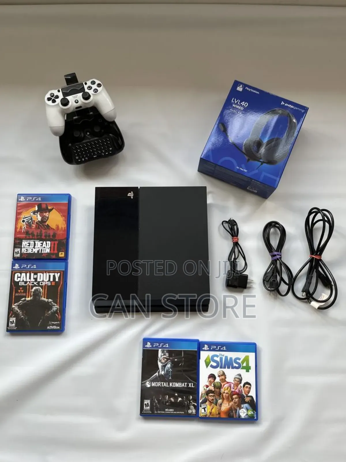 Playstation 4fat Used With 2joystick በጥሩ ሁኔታ ላይ ያለ