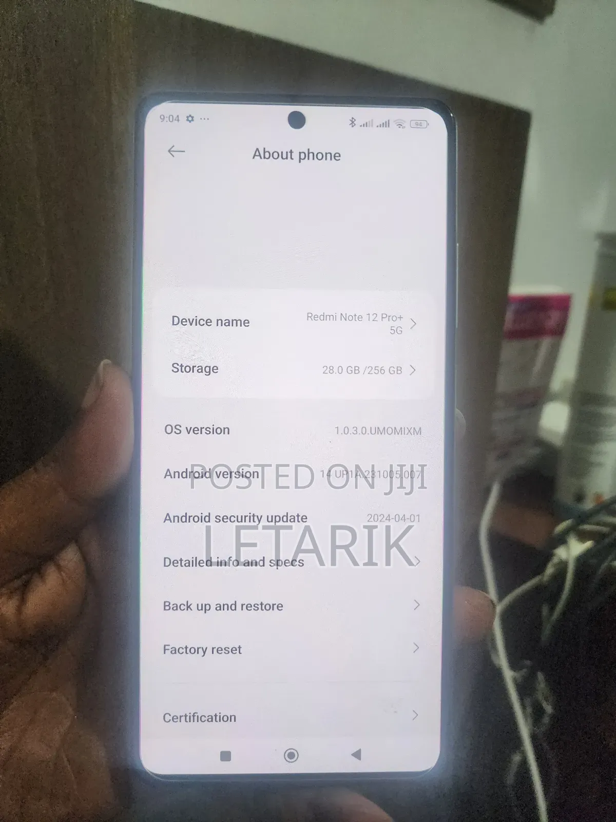 New Xiaomi Redmi Note 12 Pro+ 256 GB White