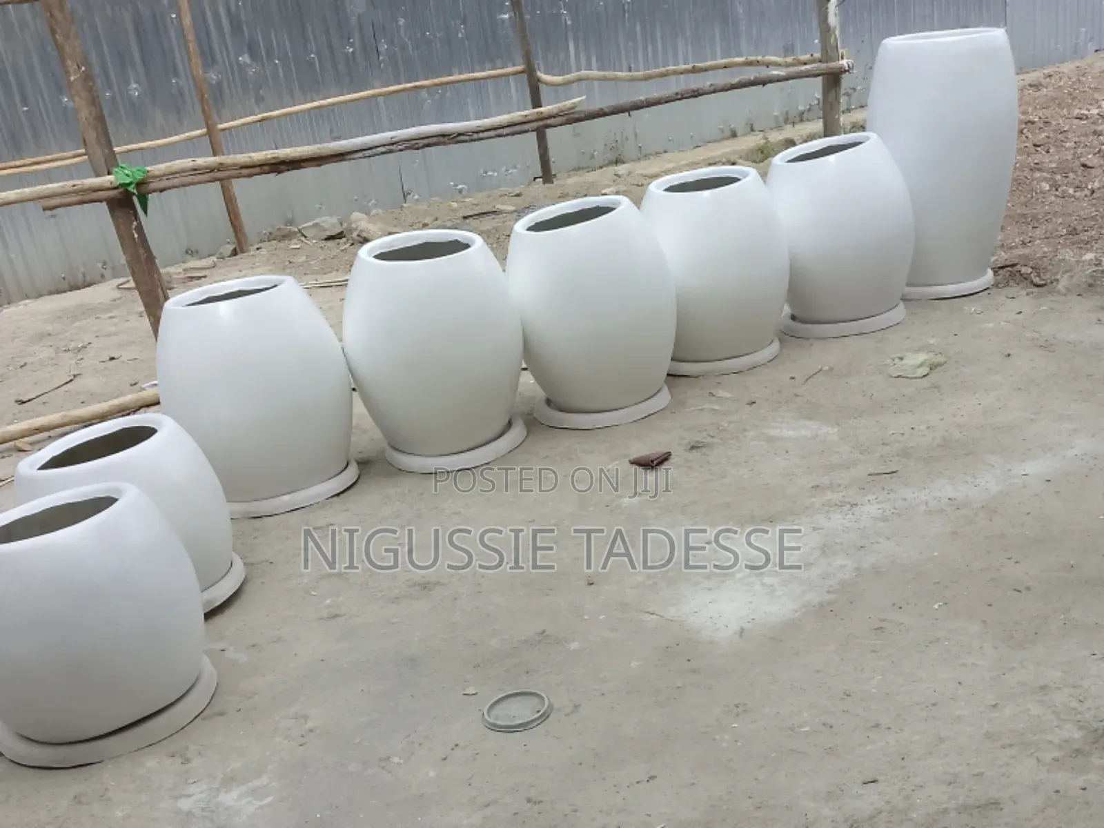 ፋይበር ግልስ Fiberglass Pot