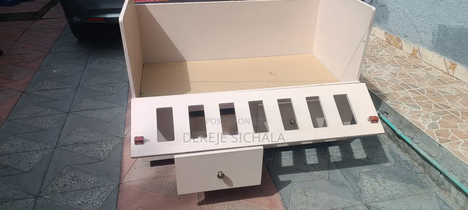 Kids Bed Portable, Flexible Door, Two Cabinets