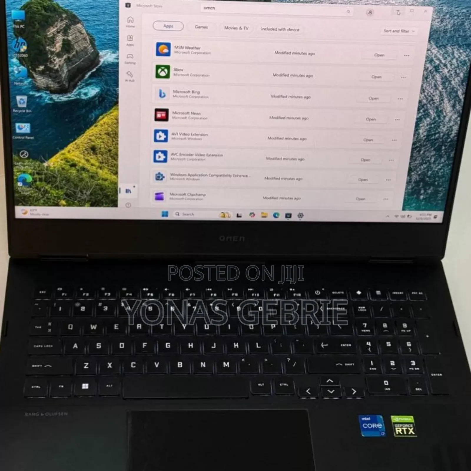 New Laptop HP Omen 16 16GB Intel Core I7 SSD 512GB