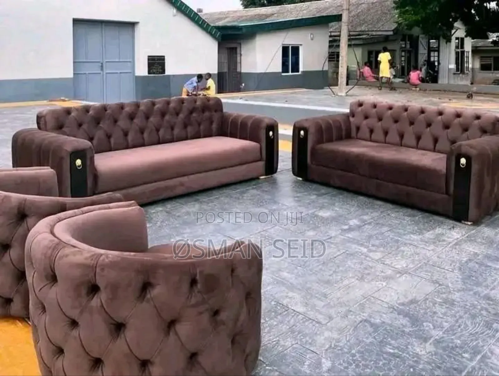 Brown Velvet Sofa