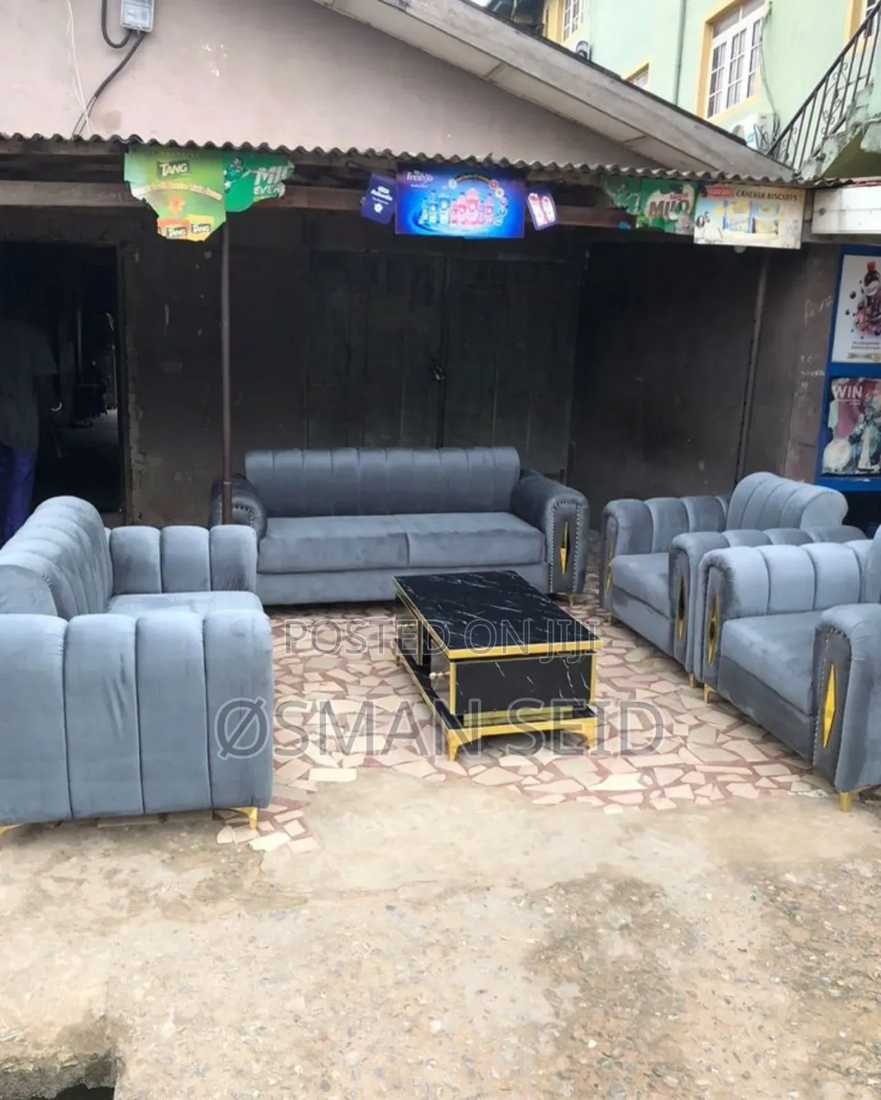 Grey Velvet Chester Sofa