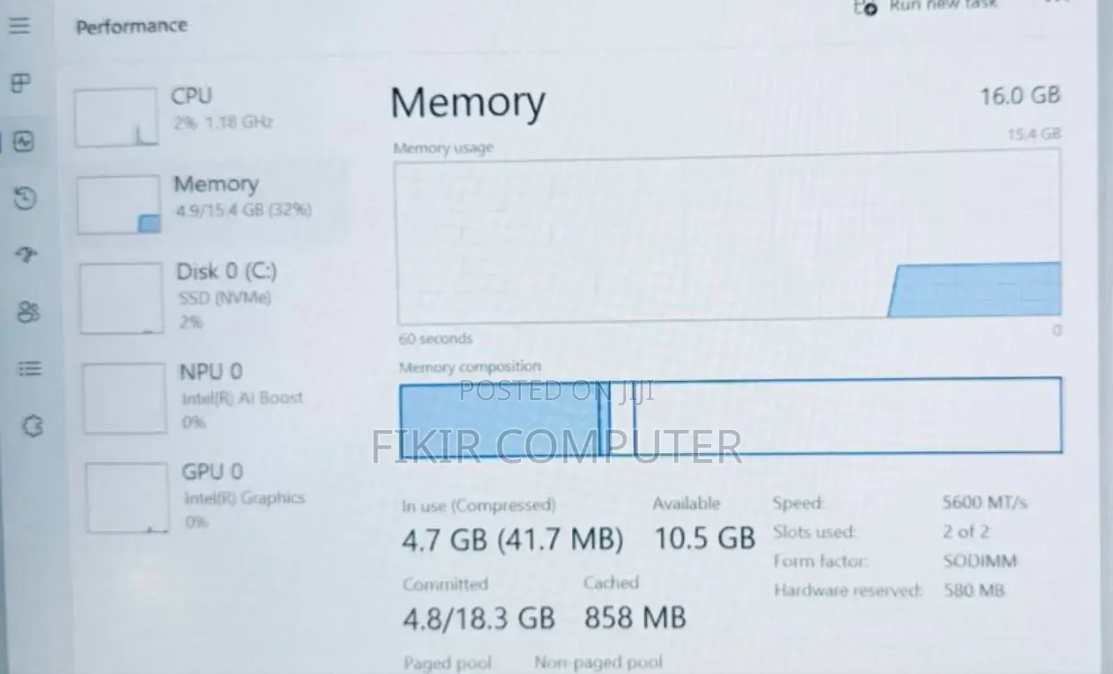 New Laptop HP Essential 630 32GB Intel Core Ultra 9 SSD 512GB