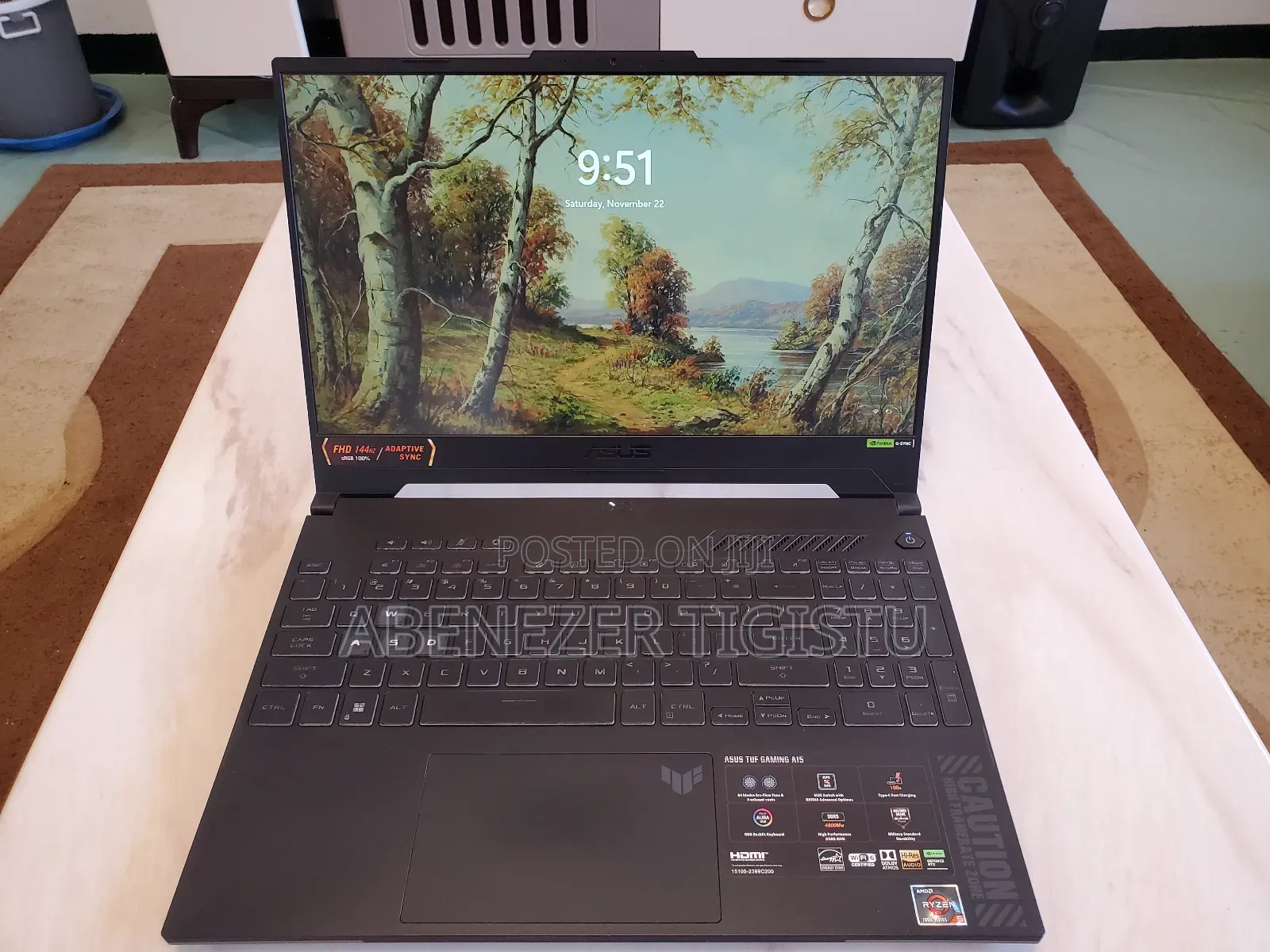New Laptop Asus TUF Gaming A15 16GB AMD Ryzen 5 SSD 500GB