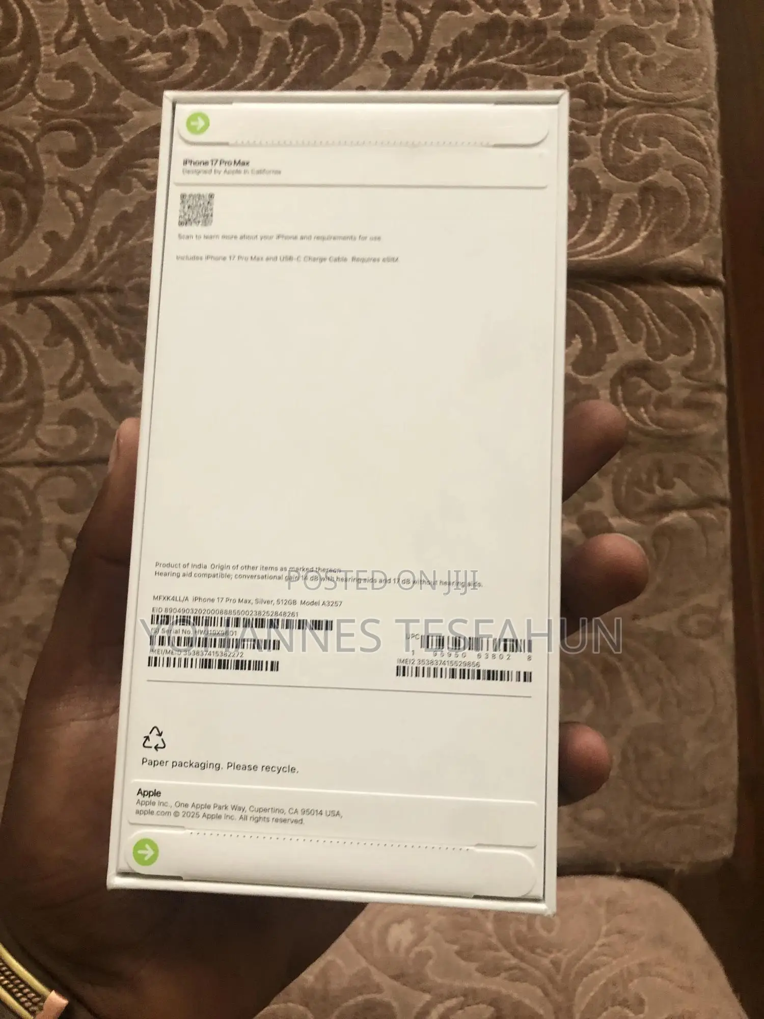 New Apple iPhone 16 Pro Max 512 GB Gray