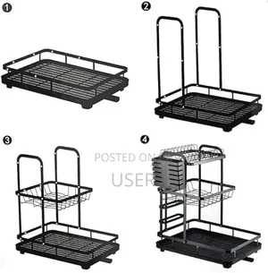 3-Tier Dish Drainer Storage Rack