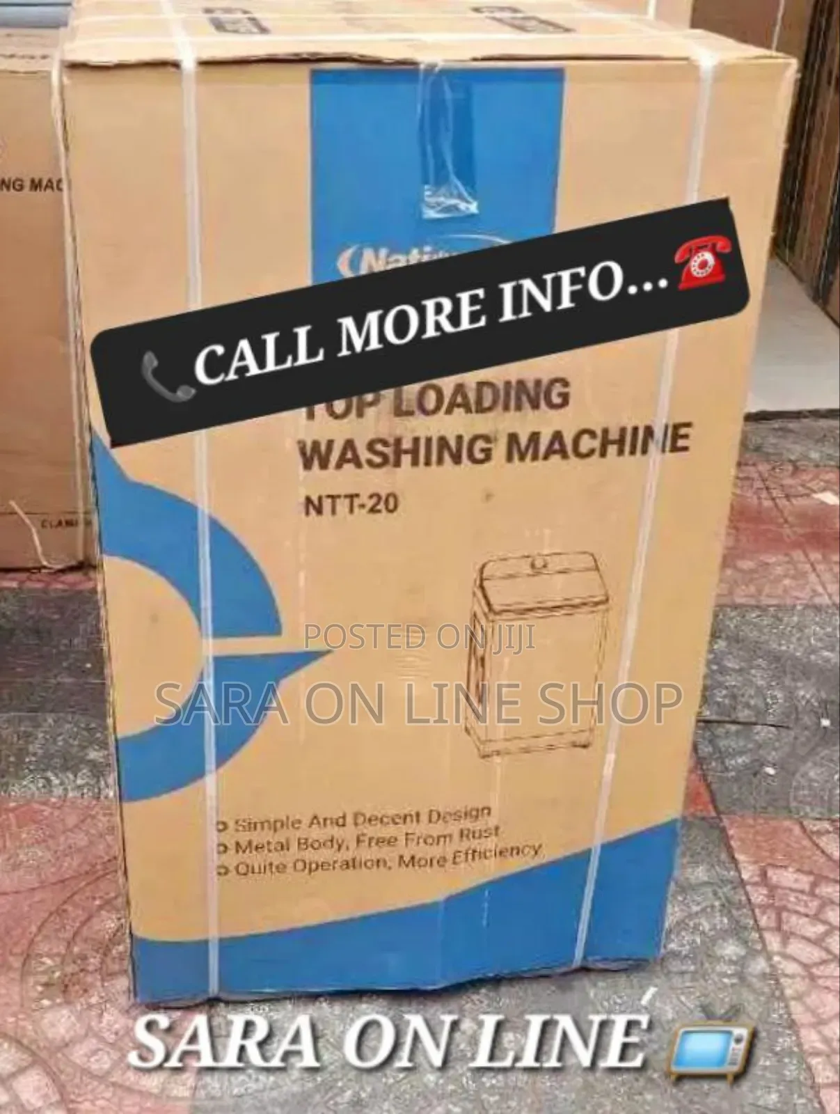 ●National 20/12kg Auto-Matice Orignal Washing Machine