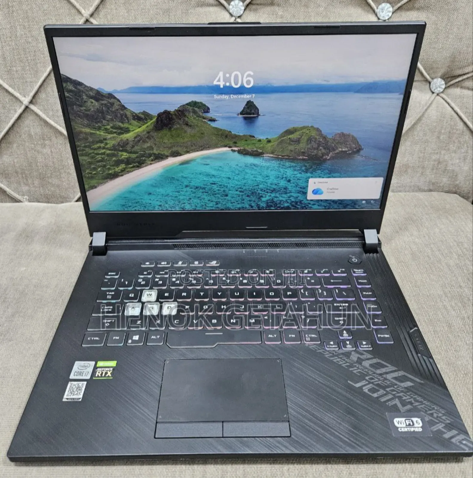 New Laptop Asus ROG Strix G15 16GB Intel Core I7 SSD 512GB